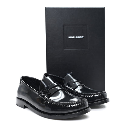 Saint Laurent Magnum Lux Calfskin Le Loafer 15 Moccasins 37 Black 10 of 10