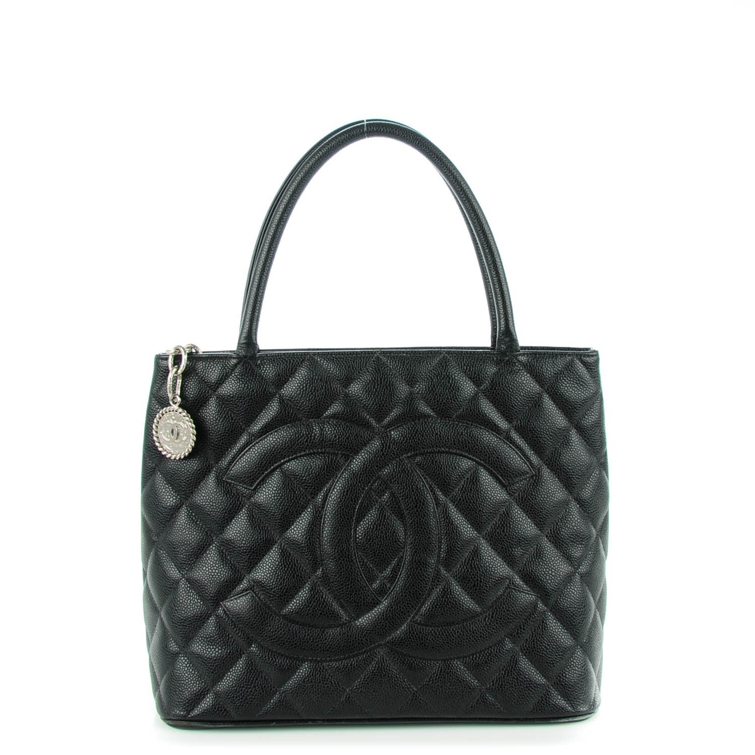 Chanel Caviar Quilted Medallion Tote Black 1 of 7