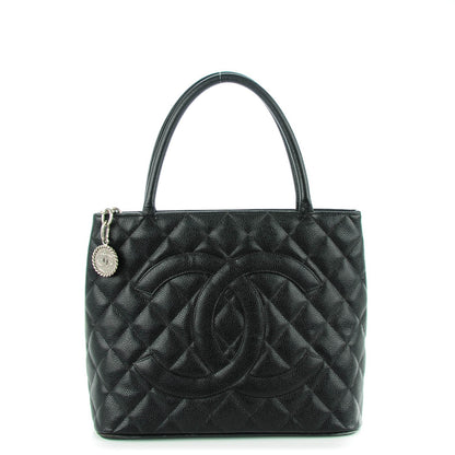 Chanel Caviar Quilted Medallion Tote Black 1 of 7
