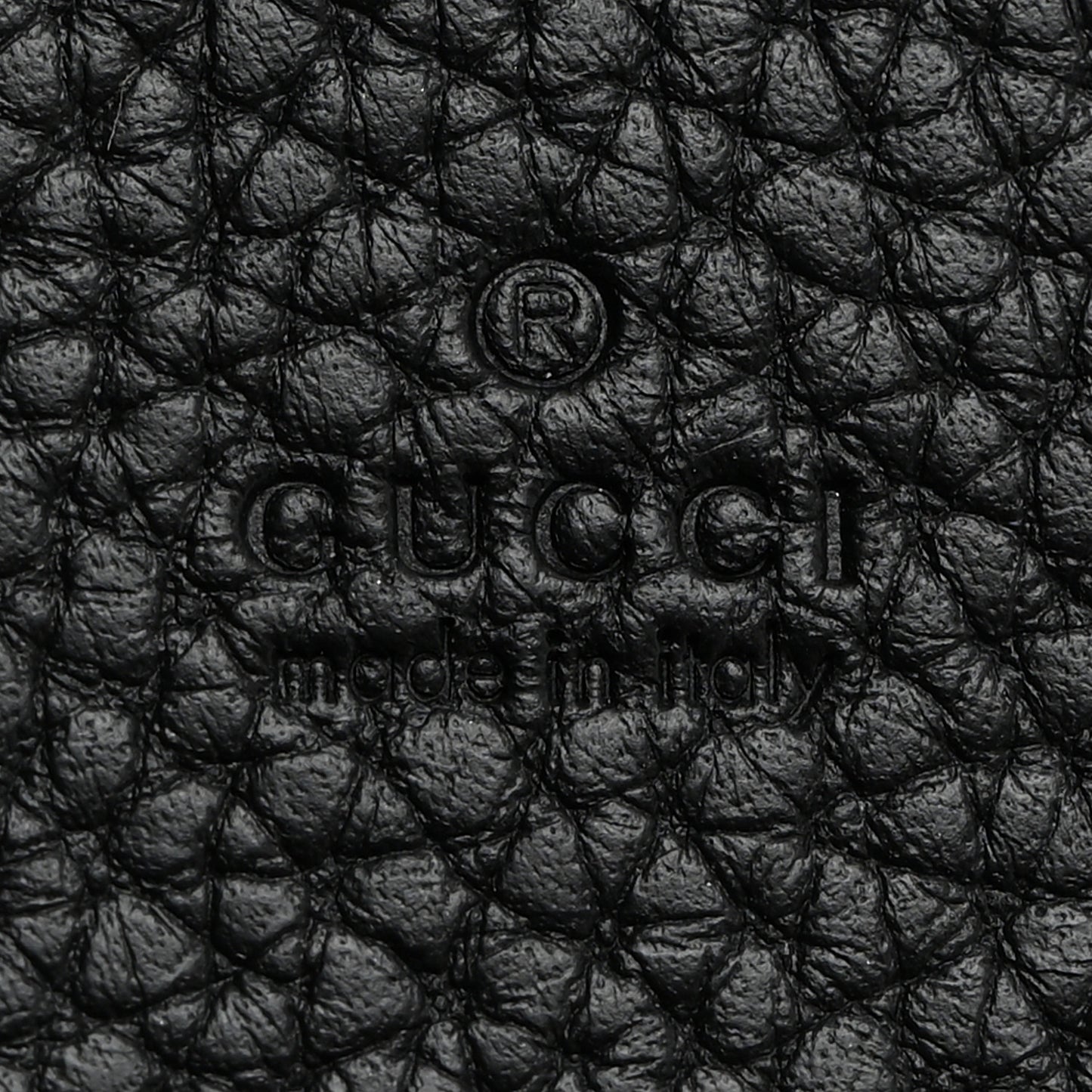 Grained Calfskin Logo Long Card Case Black