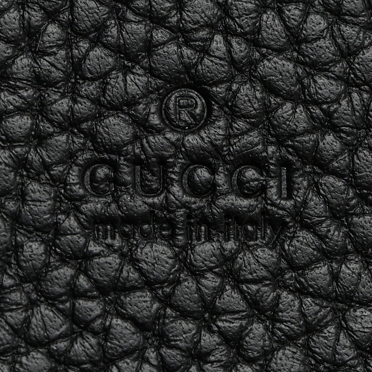 Gucci Grained Calfskin Logo Long Card Case Black 6 of 8