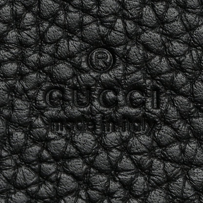 Gucci Grained Calfskin Logo Long Card Case Black 6 of 8