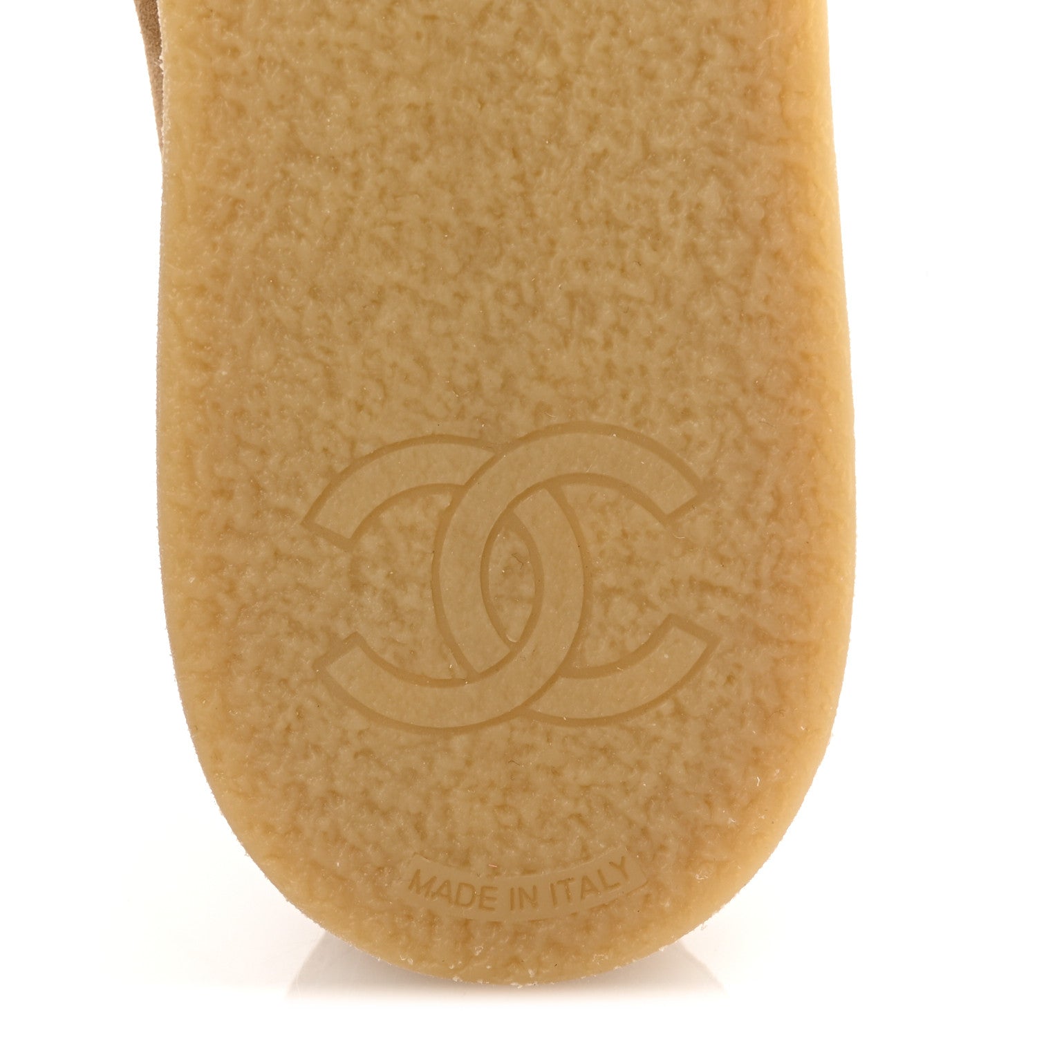 Chanel Suede Calfskin Pearl CC Moccasin Loafers 36.5 Dark Beige 7 of 10