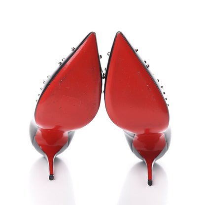 Christian Louboutin Kid Door Knock 120 Pumps 38.5 Black 7 of 7