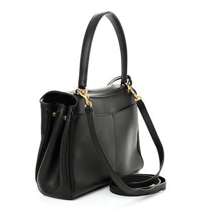 Balenciaga Natural Smooth Calfskin Small Rodeo Top Handle Handbag Black 3 of 9