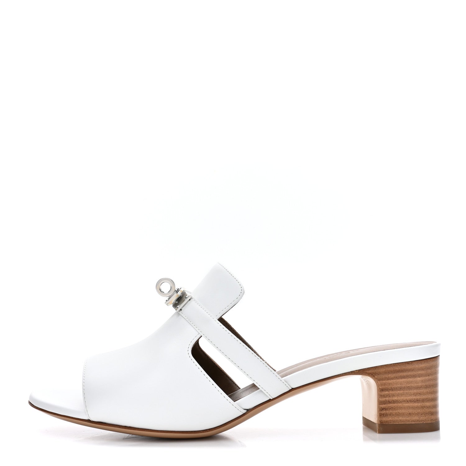 Hermes Goatskin Candy Sandals 39 White 1 of 11