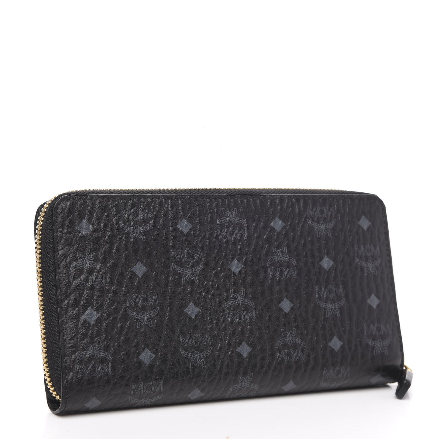 Visetos Large Zip Around Wallet Black