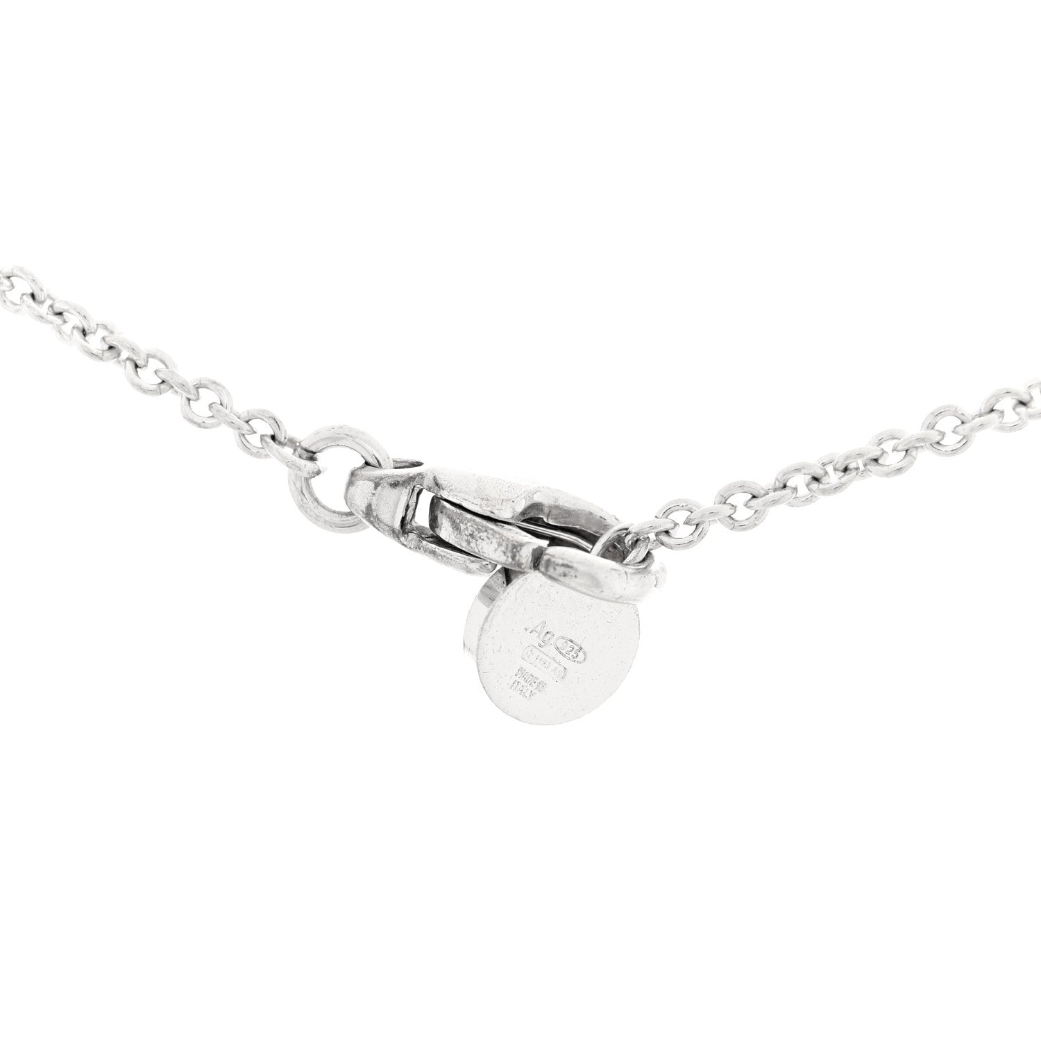 Bulgari Sterling Silver Ceramic Save The Children Pendant Necklace 5 of 5