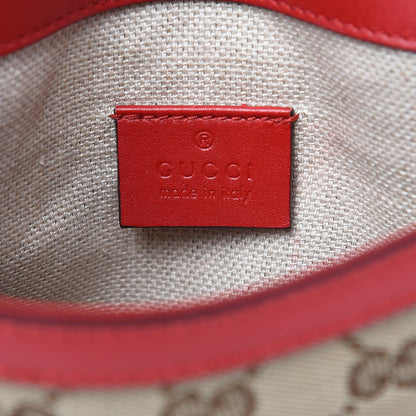 Gucci Monogram Ruinart Calfskin Small Lady Web Shoulder Bag Beige Ebony Hibiscus Red 6 of 13