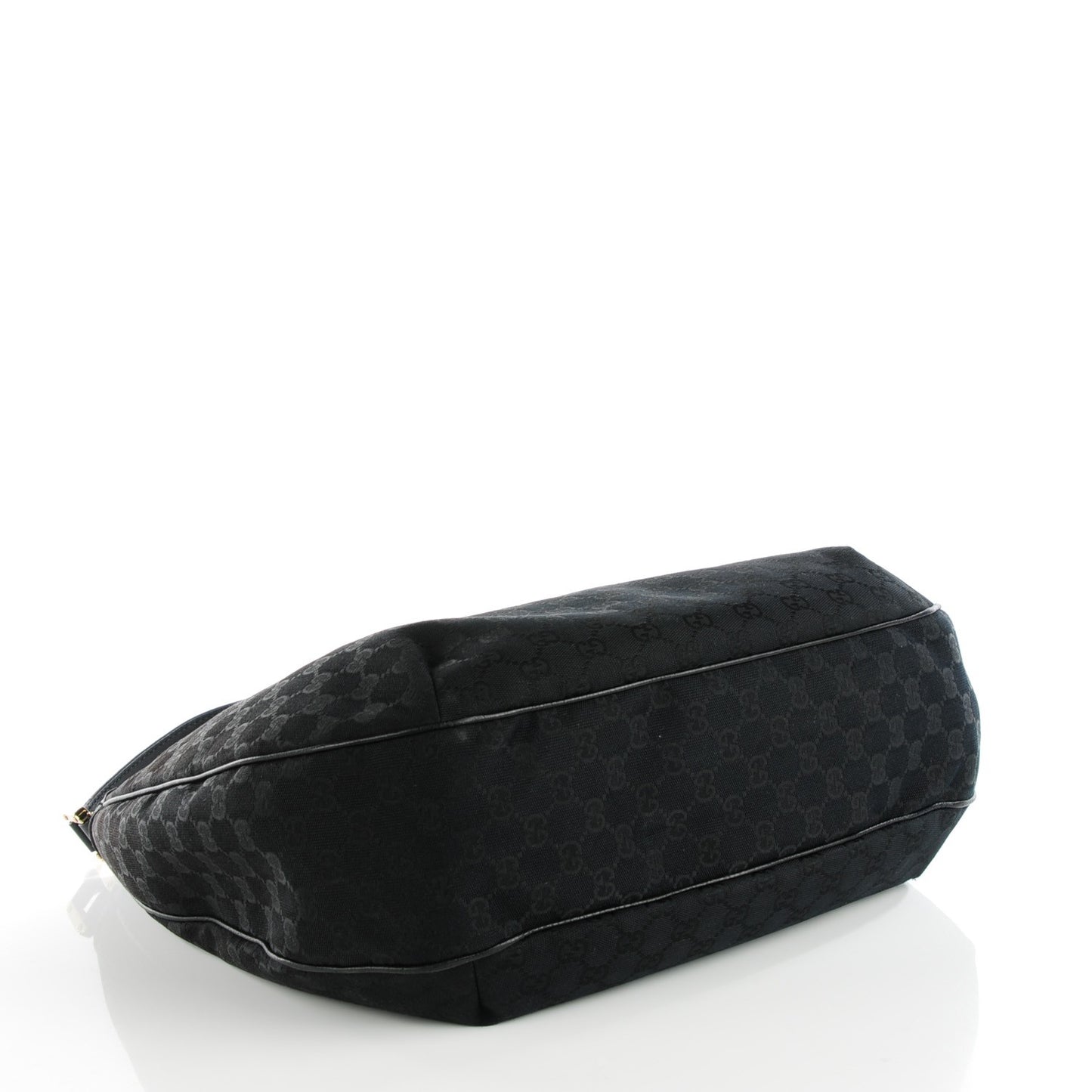 Monogram Large New Ladies Web Hobo Black