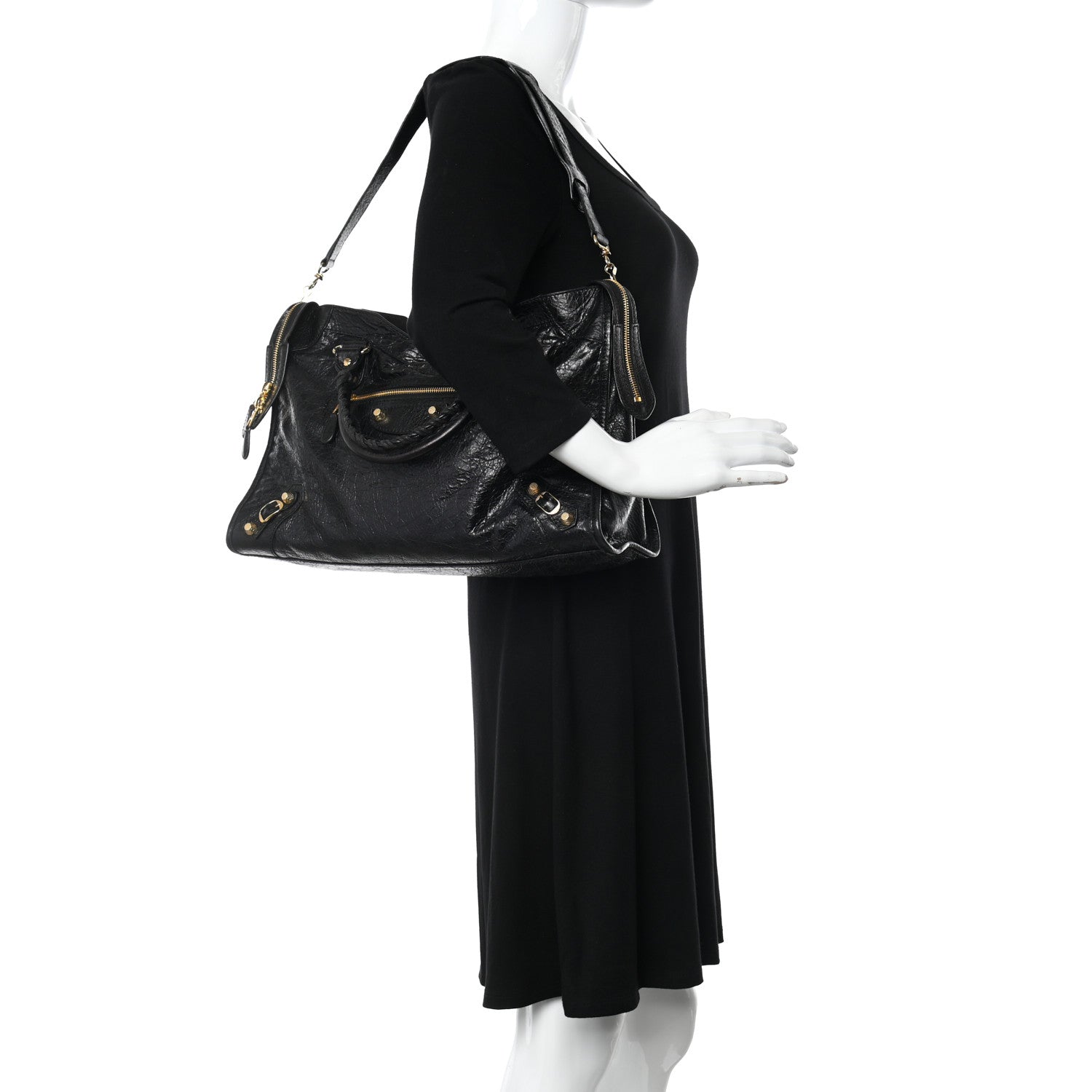 Balenciaga Agneau Giant 12 Gold Hardware City Black 2 of 10