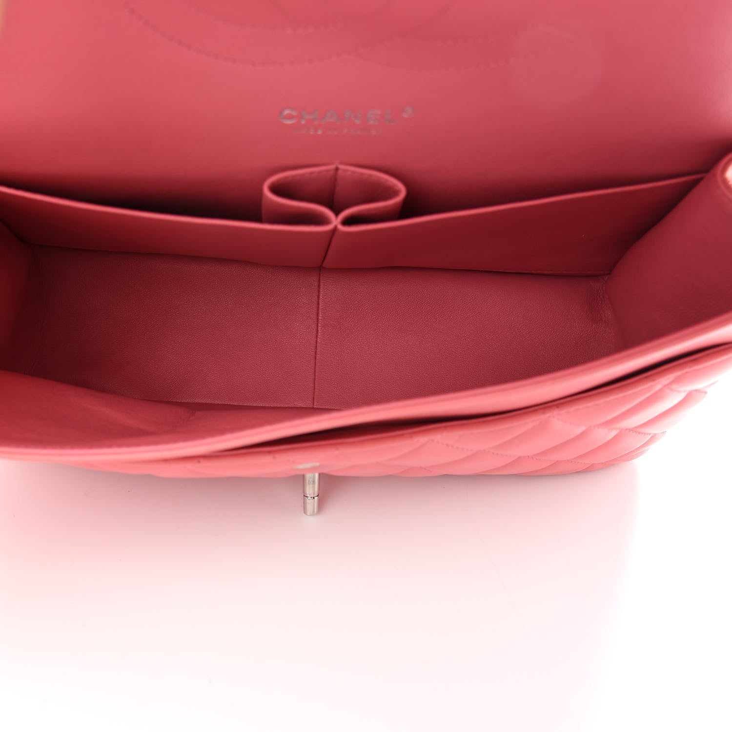 Chanel Lambskin Quilted Jumbo Double Flap Pink 5 of 10