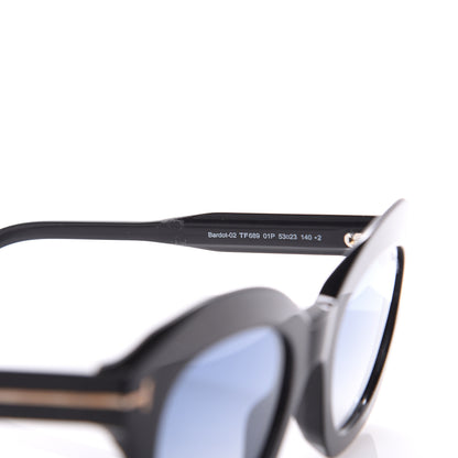 Tom Ford Bardot Sunglasses TF689 Shiny Black 5 of 8