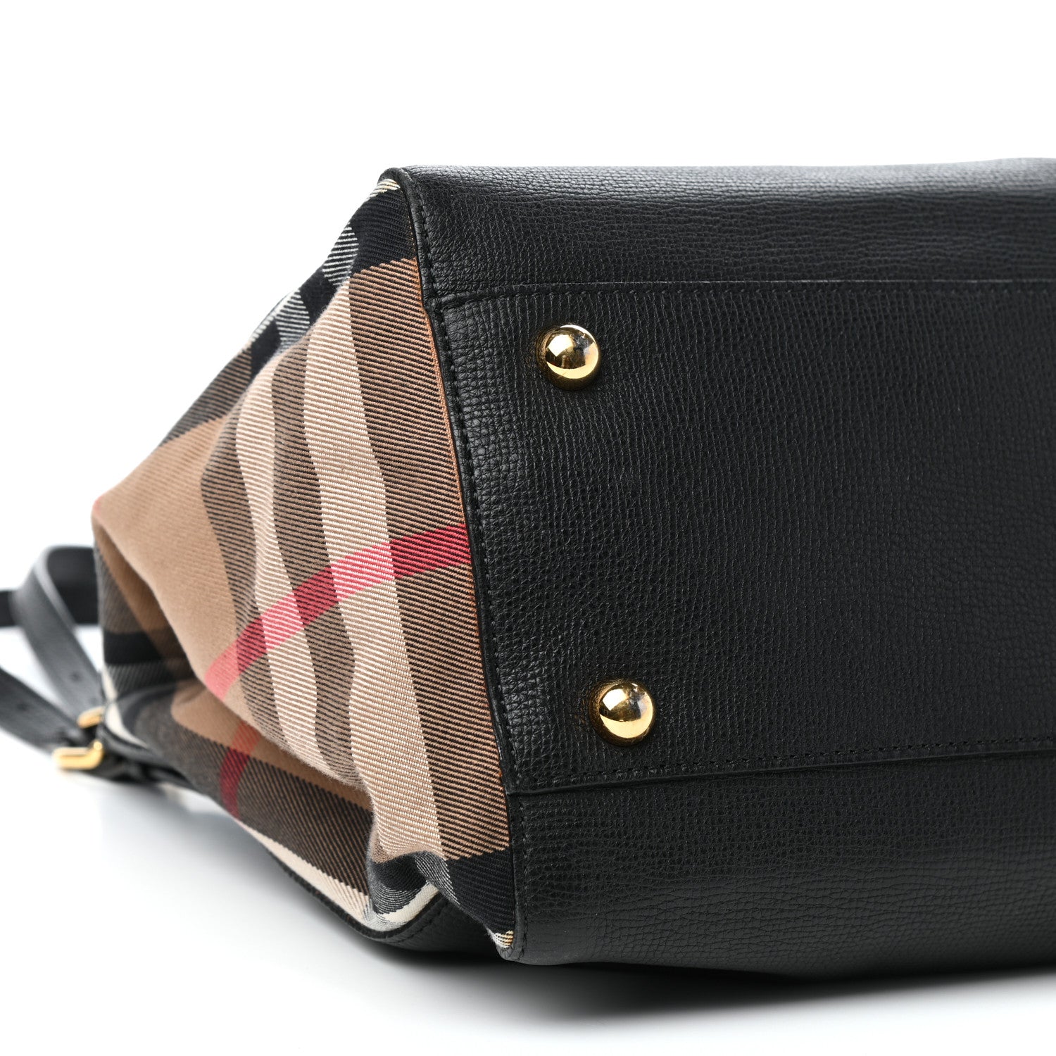 Burberry Grainy Calfskin House Check Small Canterbury Black 7 of 9