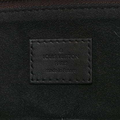 Louis Vuitton Monogram Flower Zipped Tote PM Black 6 of 8