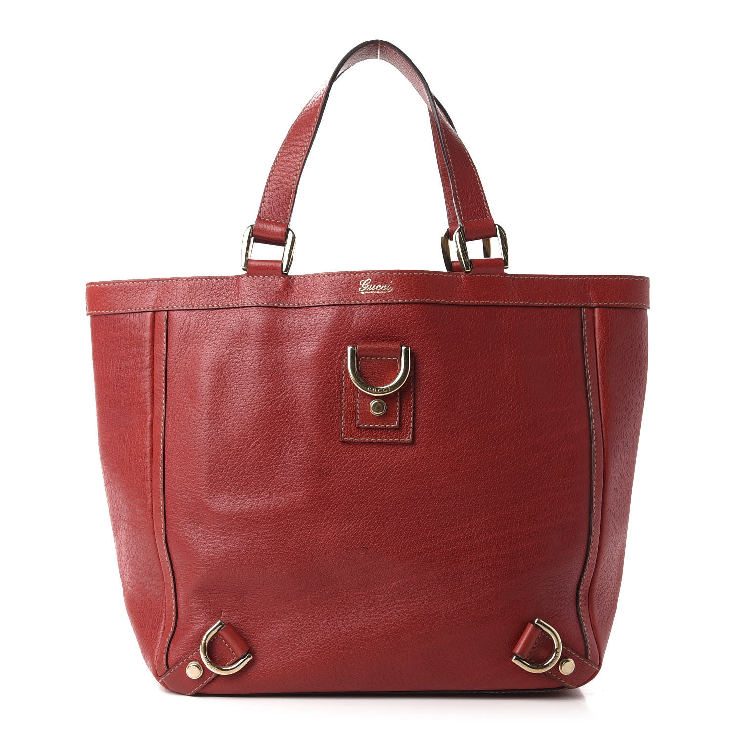 Gucci Calfskin Small Abbey Tote Red 1 of 11