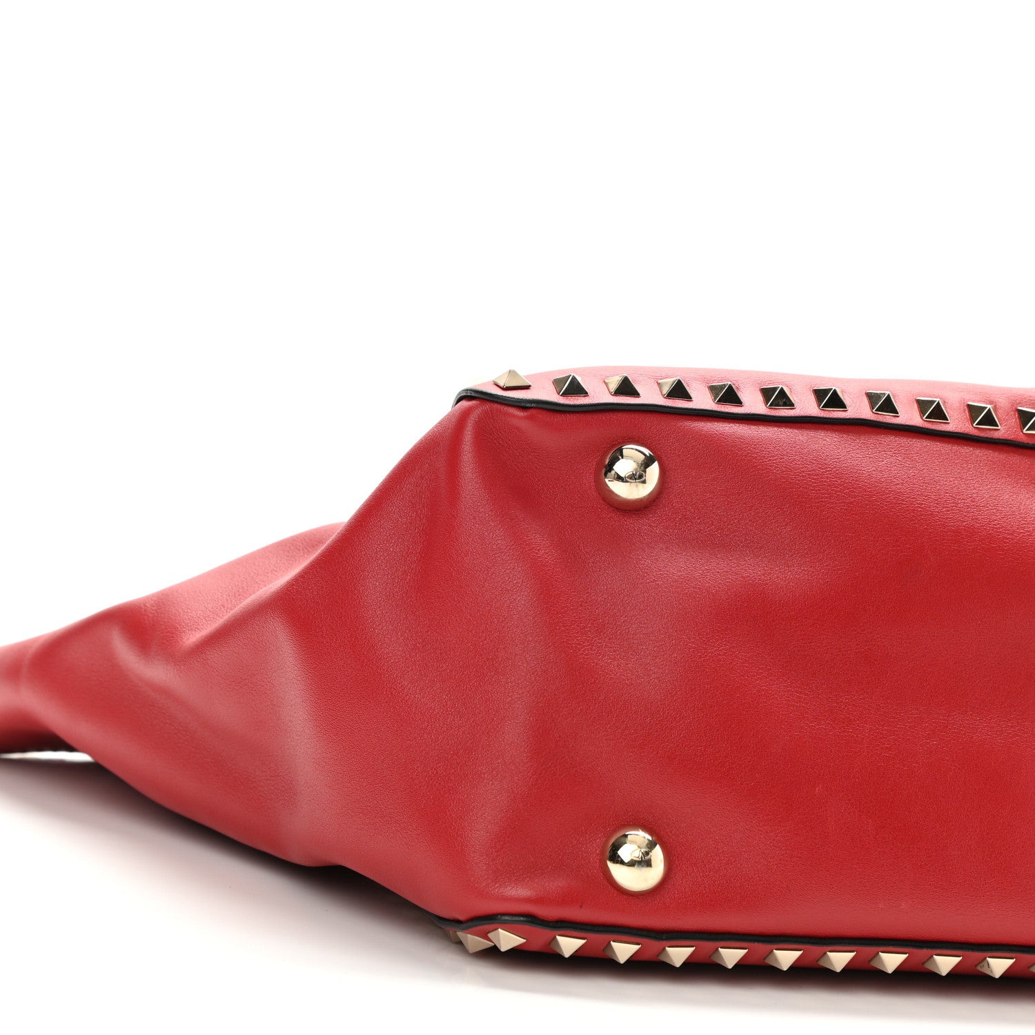 Valentino Garavani Vitello Medium Rockstud Tote Rosso Valentino 11 of 11