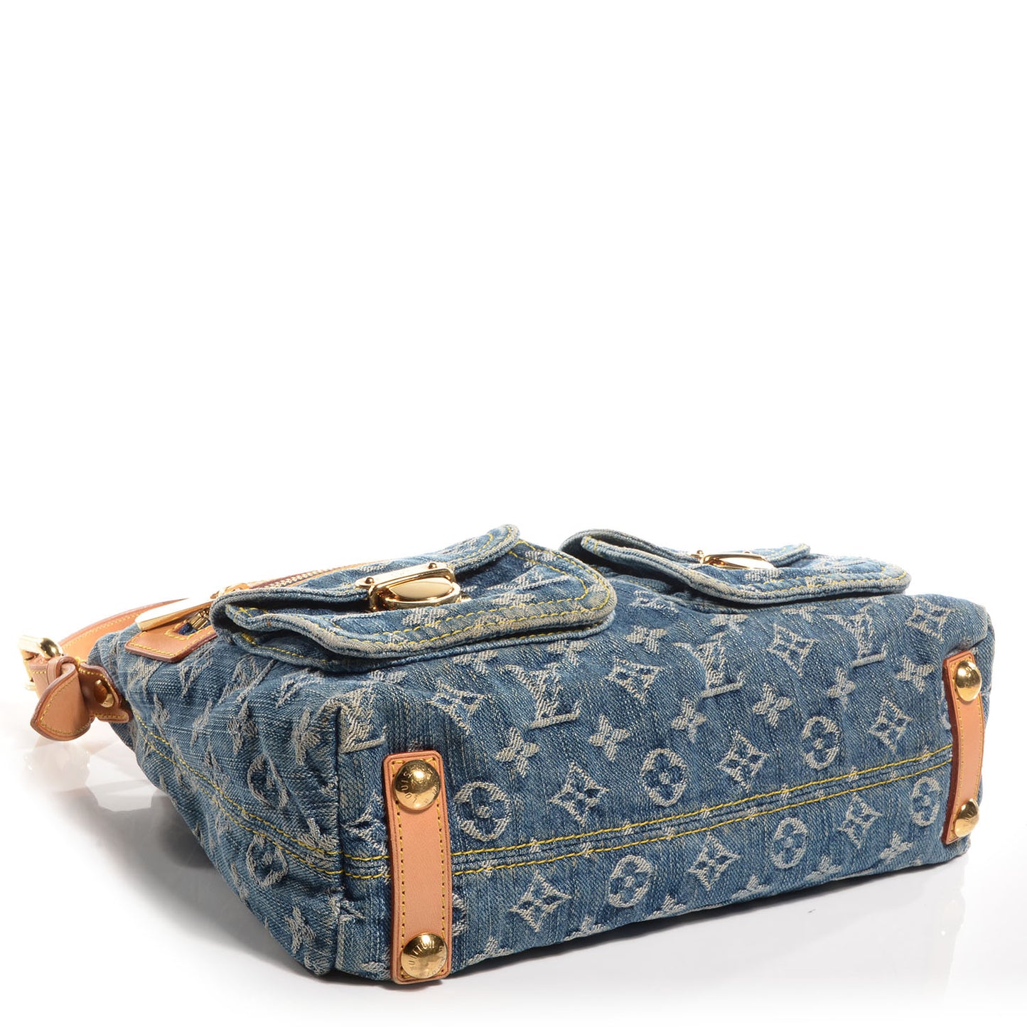 Monogram Denim Baggy PM Blue
