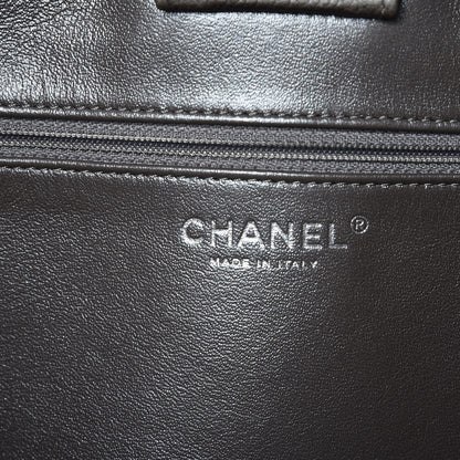 Chanel Metallic Caviar Quilted Large Shopping Tote Grey 6 of 7