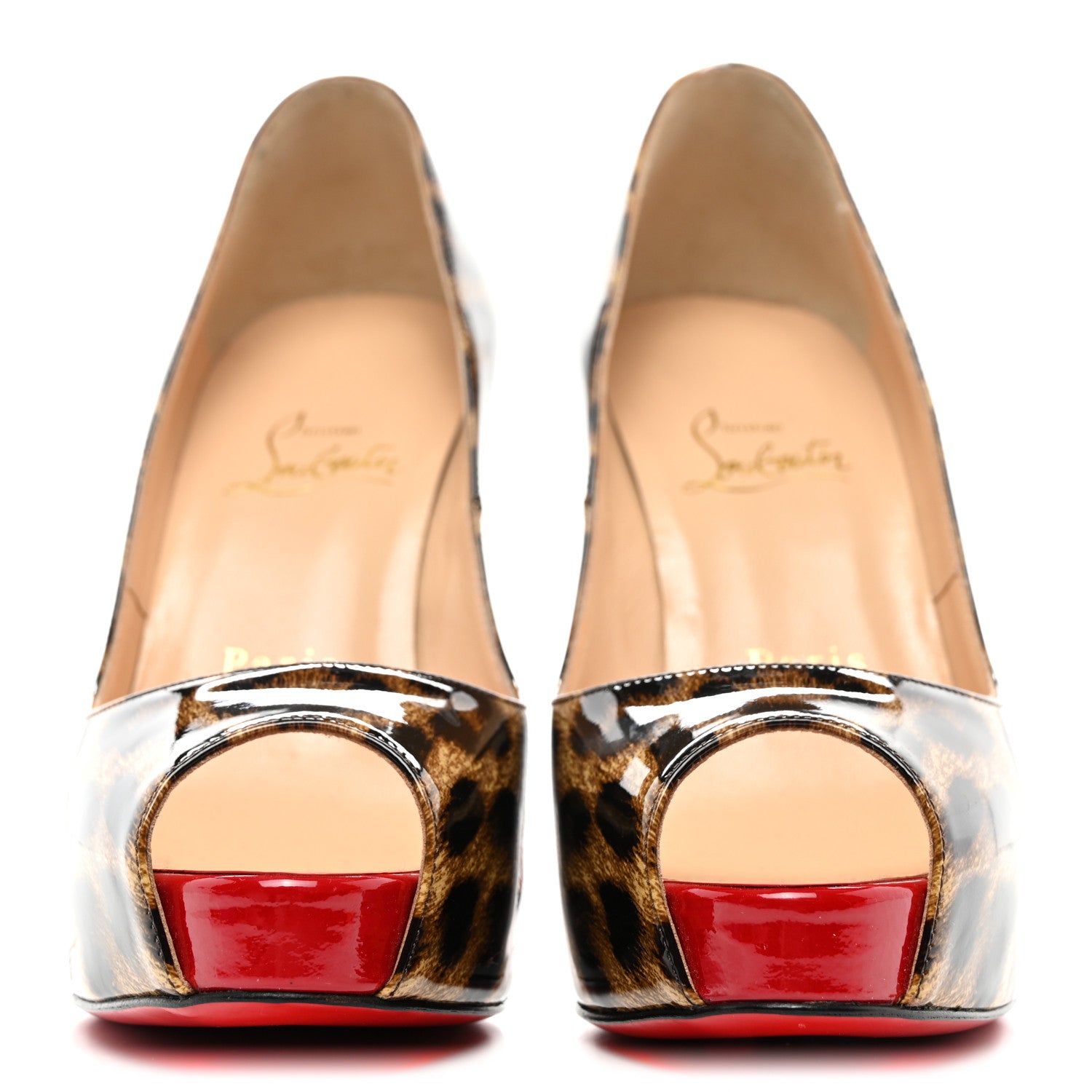 Christian Louboutin Patent Leopard New Very Prive 120 Pumps 36 Brown 2 of 7