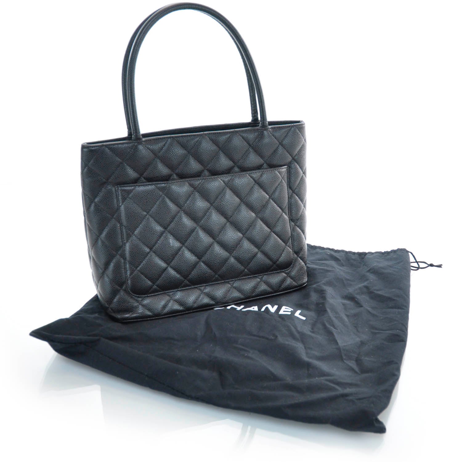 Chanel Caviar Quilted Medallion Tote Black 3 of 10