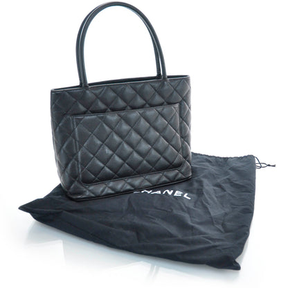 Chanel Caviar Quilted Medallion Tote Black 3 of 10