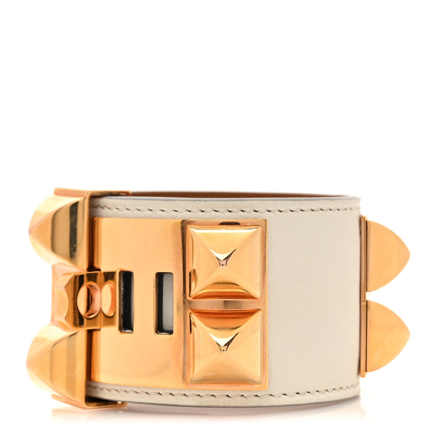 Hermes Swift Collier de Chien CDC Bracelet T2 Beton 3 of 5
