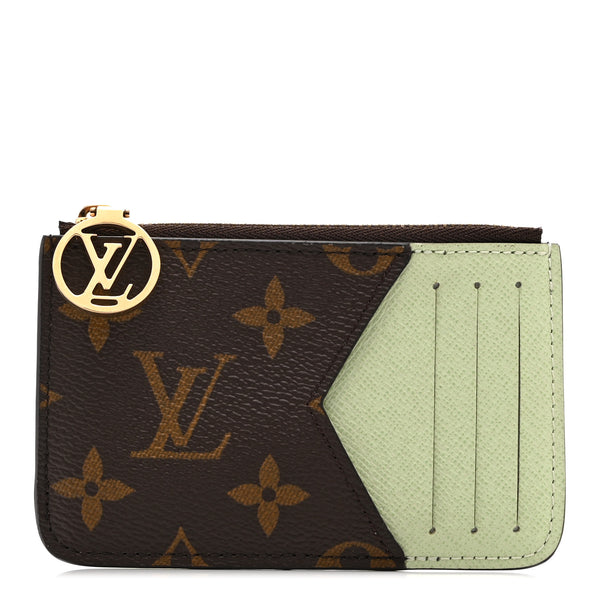 Louis Vuitton アトマイザー Louis Vuitton Monogram Zipped Romy Card Holder Matcha 1804621