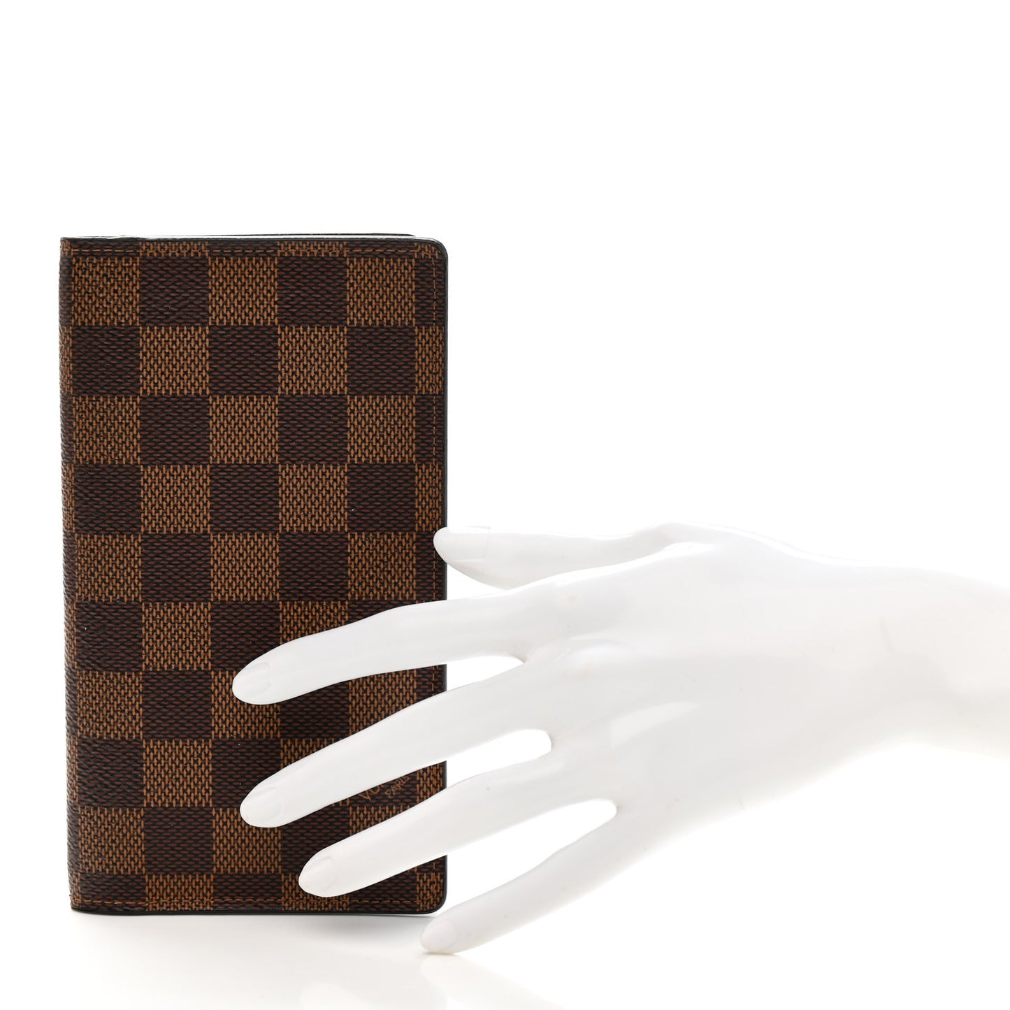 Damier Ebene Checkbook Cover Wallet