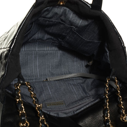 Chanel Glazed Calfskin Large Portobello Tote Black 5 of 8