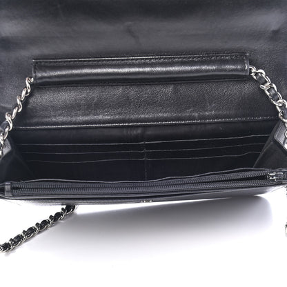 Chanel Caviar Timeless CC Wallet On Chain WOC Black 5 of 12