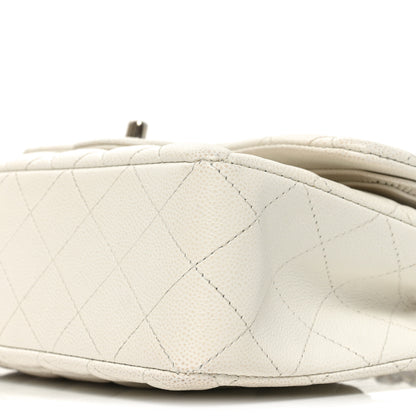 Chanel Caviar Quilted Small Double Flap White 10 of 10