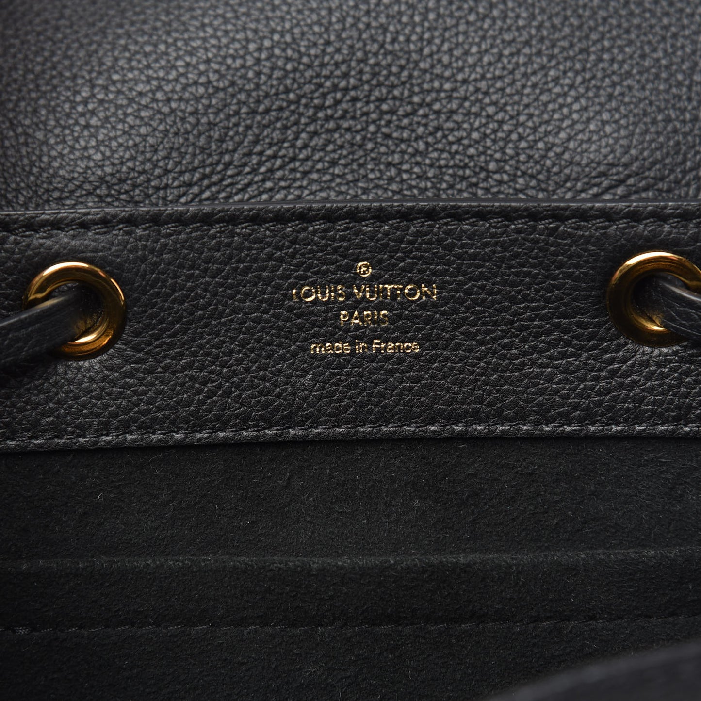 Calfskin Lockme Mini Backpack Black