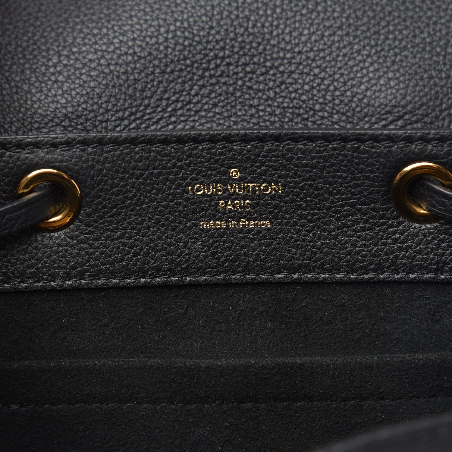 Louis Vuitton Calfskin Lockme Mini Backpack Black 9 of 10