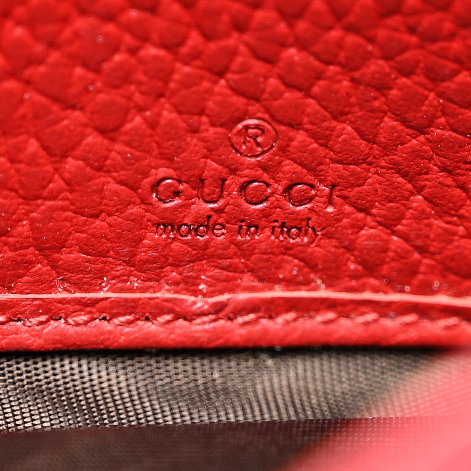 Gucci Dollar Calfskin GG Marmont Continental Wallet Hibiscus Red 6 of 9