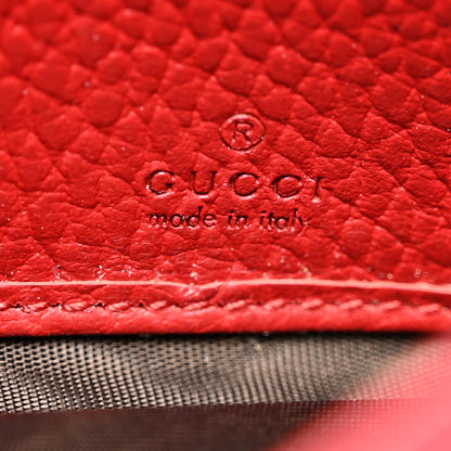 Gucci Dollar Calfskin GG Marmont Continental Wallet Hibiscus Red 6 of 9