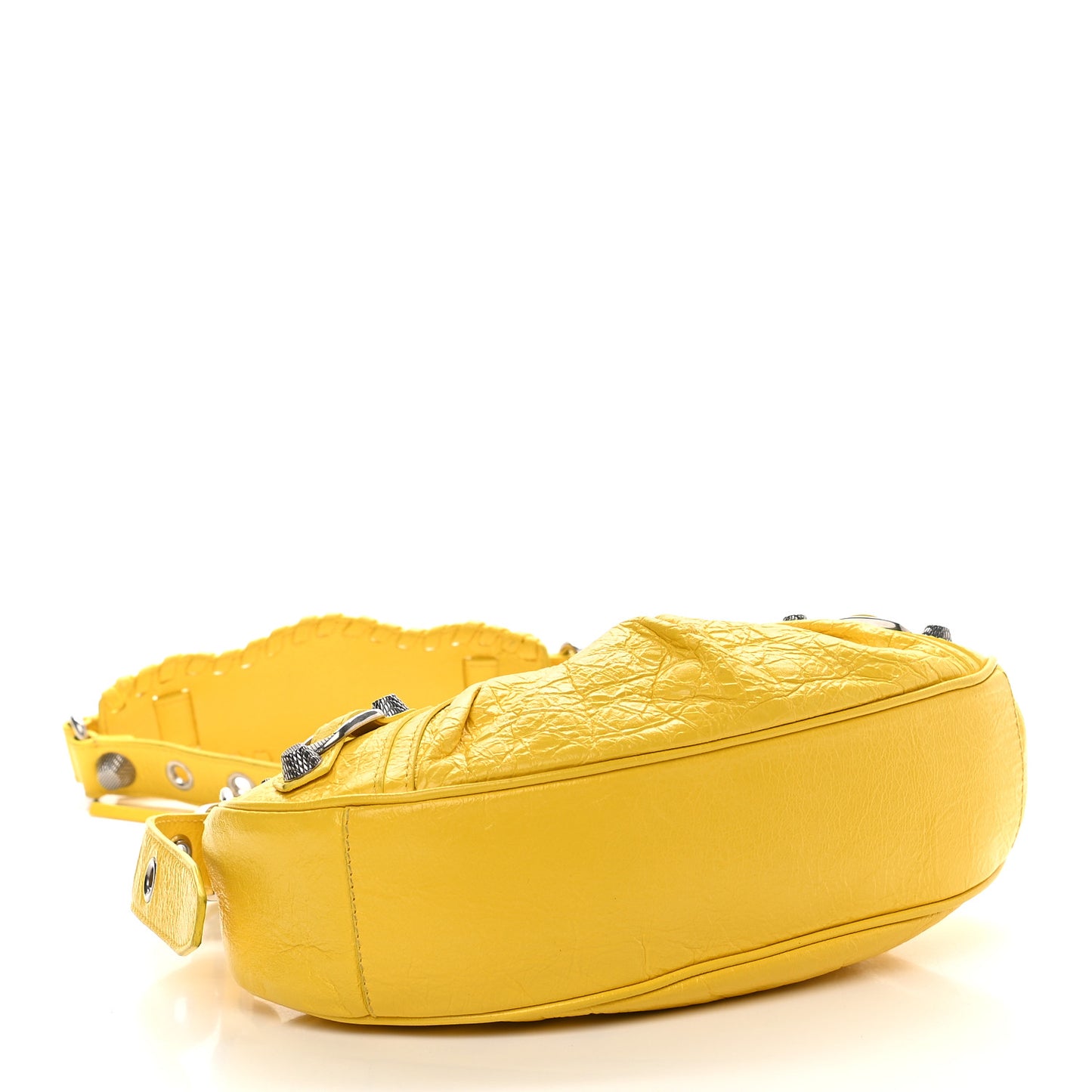 Agneau Arena Le Cagole Shoulder Bag XS Yellow