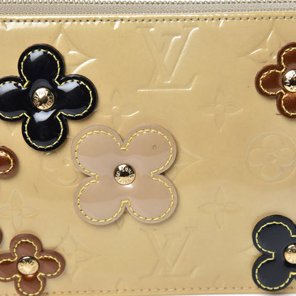 Louis Vuitton Vernis Lexington Fleurs Pochette Beige 8 of 9