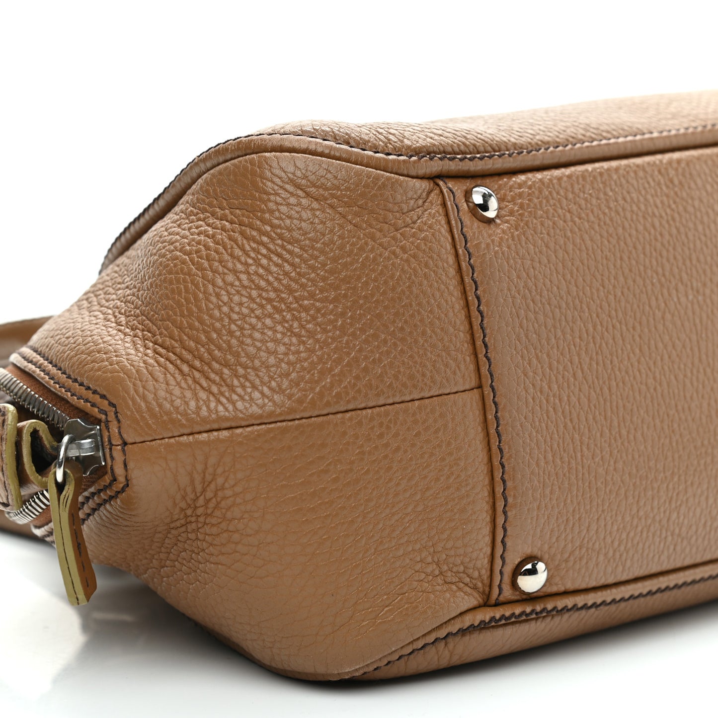 Calfskin Small Tassel Bowler Light Brown Light Brown