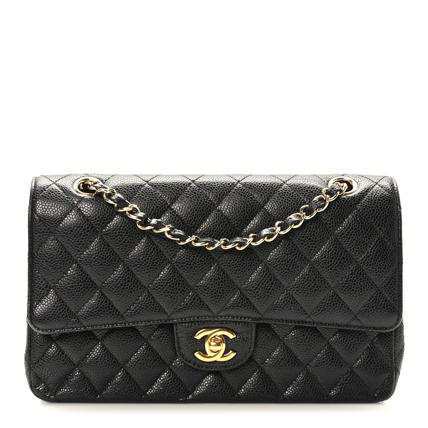 Chanel Caviar Quilted Medium Double Flap Black 1 of 9