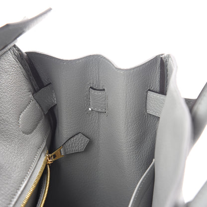 Hermes Togo Birkin 30 Gris Mouette 16 of 33