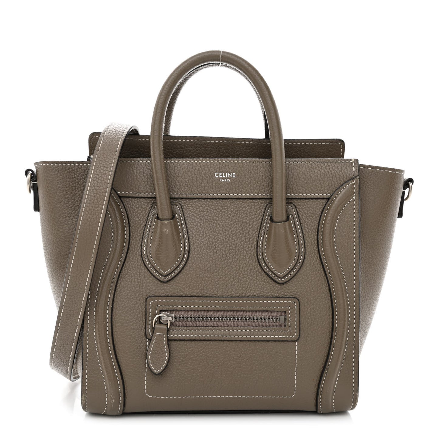 Drummed Calfskin Nano Luggage Souris