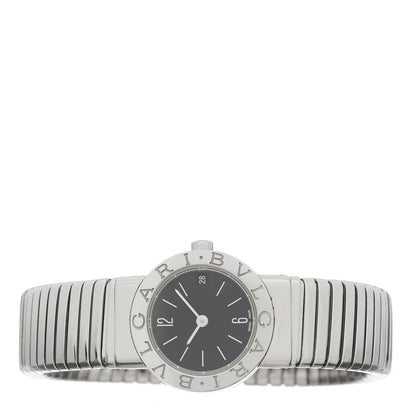 Bulgari Stainless Steel 23mm Tubogas Quartz Watch Black 2 of 4