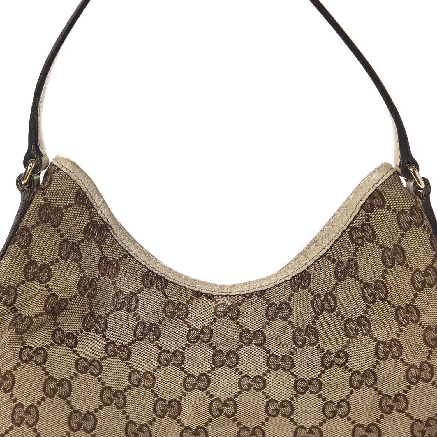 Gucci Monogram Medium New Britt Hobo Off White 10 of 15