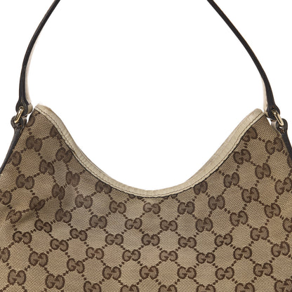 Gucci Monogram Medium New Britt Hobo Off White 10 of 15