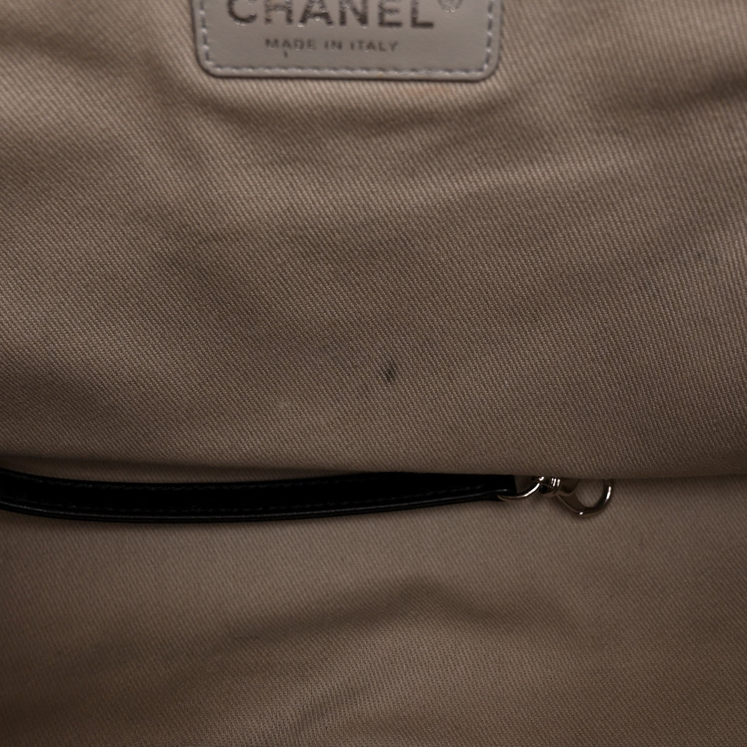 Chanel Glazed Calfskin Small Deauville Tote Black 11 of 11