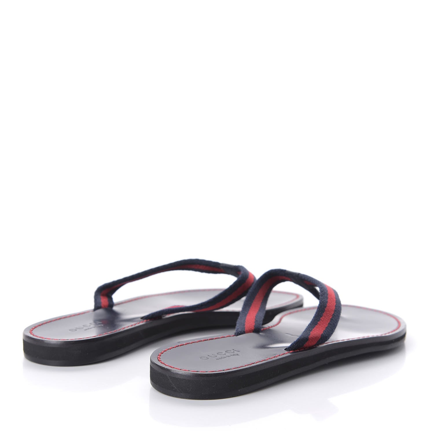 Gucci Web Thong Sandals 36 Navy 4 of 6