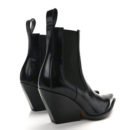 Bottega Veneta Calfskin Lean Boots 37.5 Black 4 of 7