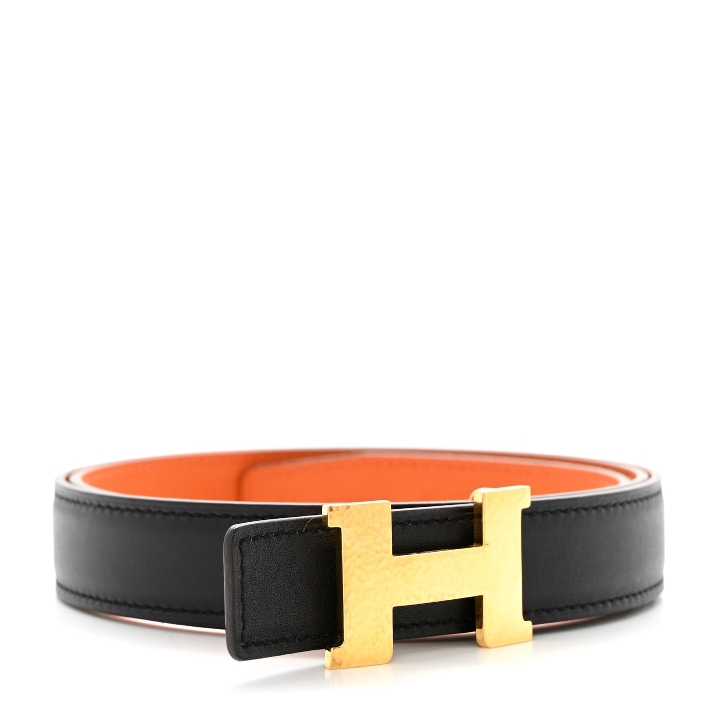Swift Epsom 24mm Mini Martelee Constance Belt 80 32 Black Orange