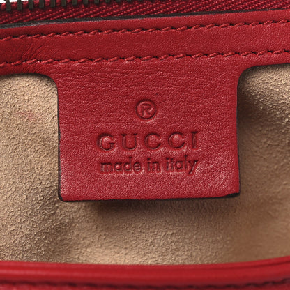 Gucci Calfskin Matelasse Medium GG Marmont Shoulder Bag Hibiscus Red 6 of 10